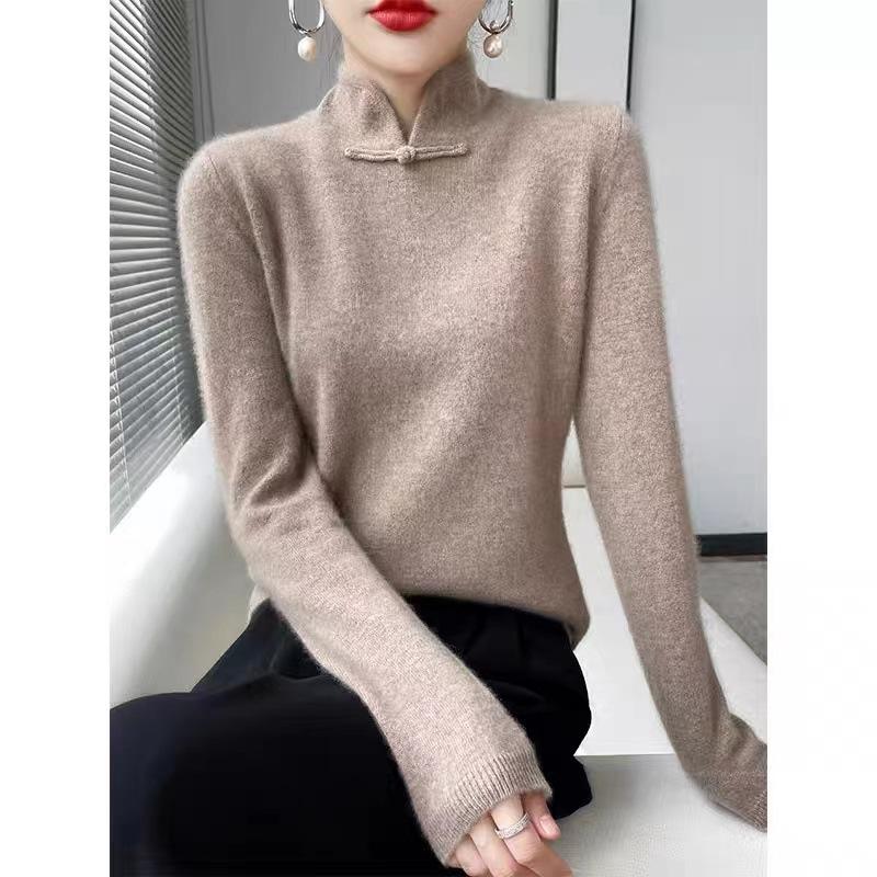 Chinese collar outlet sweater