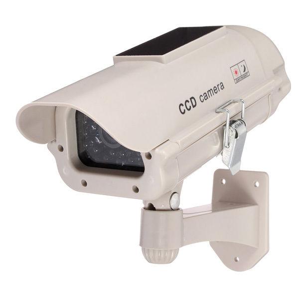 Solar Power IR LED Light Security Surveillance CCTV Outdoor Dummy Camera
