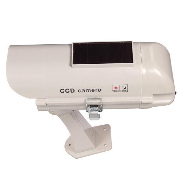 Solar Power IR LED Light Security Surveillance CCTV Outdoor Dummy Camera