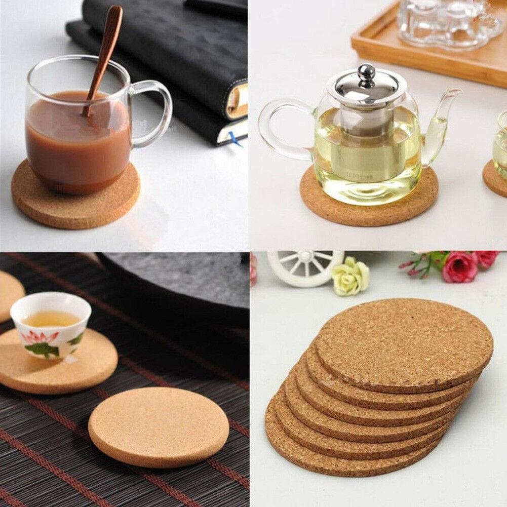 10cm Wood Tableware Table Mat Drink Tea Coffee Cup Mat Bottle Absorbent Coaster