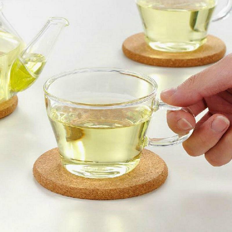 10cm Wood Tableware Table Mat Drink Tea Coffee Cup Mat Bottle Absorbent Coaster