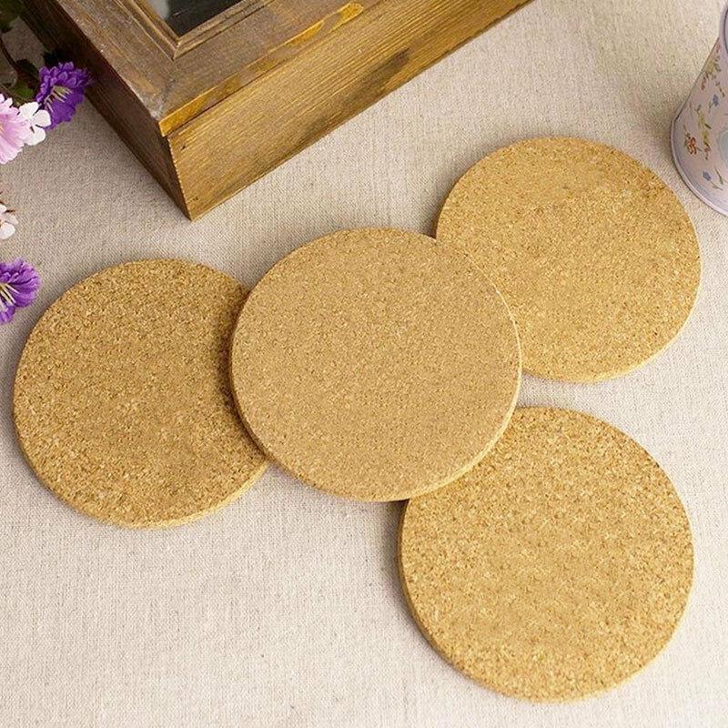 10cm Wood Tableware Table Mat Drink Tea Coffee Cup Mat Bottle Absorbent Coaster