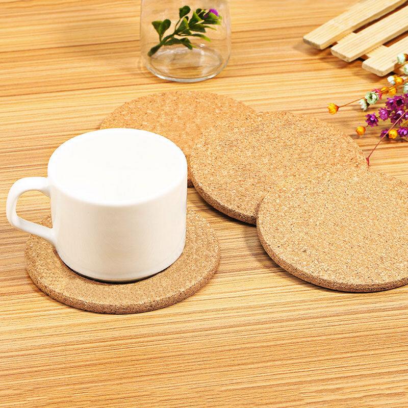 10cm Wood Tableware Table Mat Drink Tea Coffee Cup Mat Bottle Absorbent Coaster