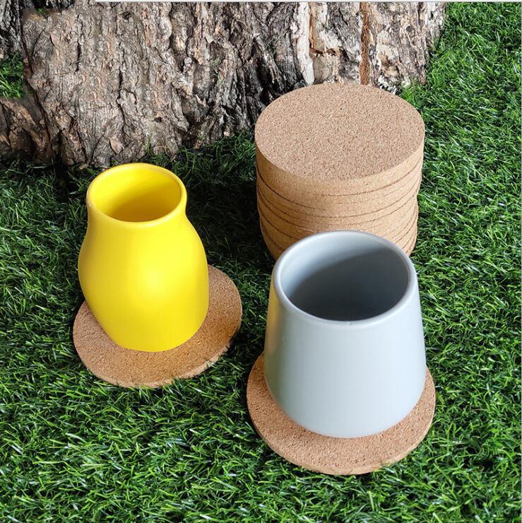 10cm Wood Tableware Table Mat Drink Tea Coffee Cup Mat Bottle Absorbent Coaster