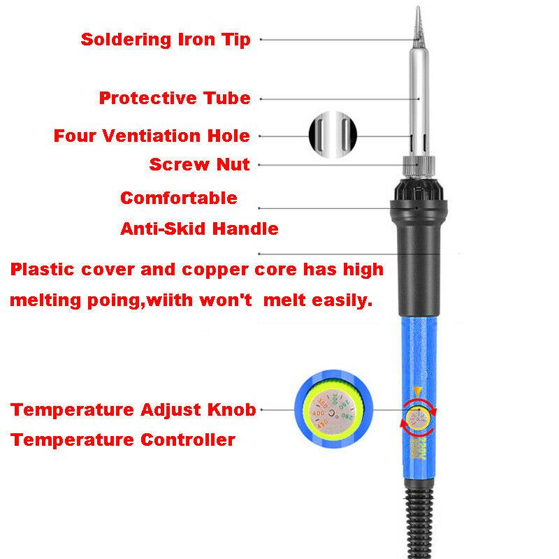 EU Soldering Iron Welding Gun Heating Pencil 220V 60W Lead-free Soldering Tool