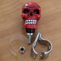 Red Skull Head Car Auto Steering Wheel Spinner Power Knob Handle Booster sk13