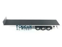 TOUCANRC 1/14 Chassis 3 Axle Flatbed Semi-Trailer for RC DIY Tamiye Truck Model