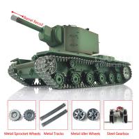 1/16 Henglong 3949 Upgraded Soviet KV-2 RTR 7.0 RC Tank Gigant  Metal Tracks