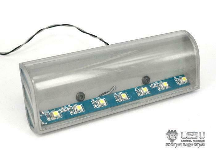 LESU Metal LED Light CNC Shine Resistance Cover for Tamiya 1/14 RC Tractor Truck