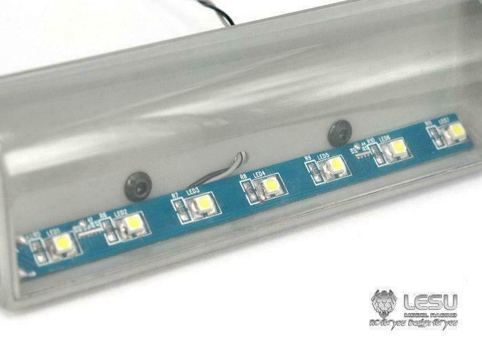 LESU Metal LED Light CNC Shine Resistance Cover for Tamiya 1/14 RC Tractor Truck