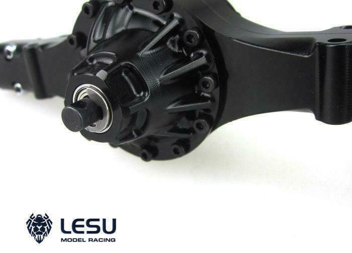 LESU US Stock Differential Speed Rear Axle for 1:14 Tamiye RC Tractor Truck 1PC