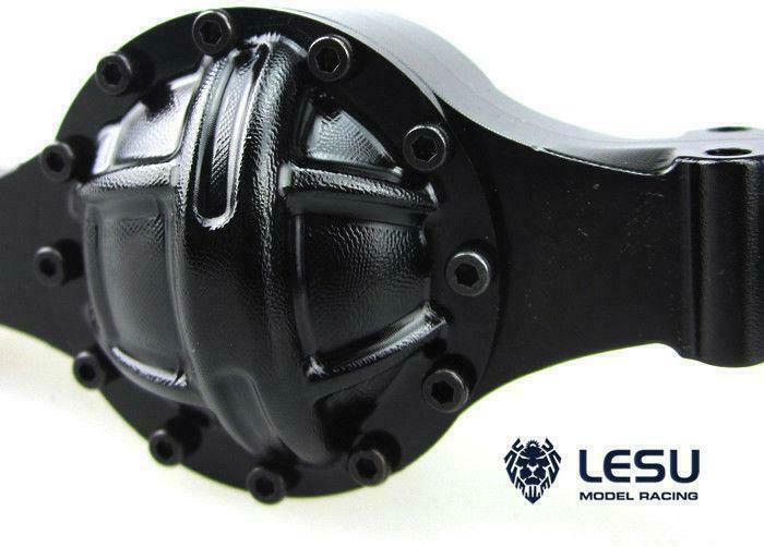 LESU US Stock Differential Speed Rear Axle for 1:14 Tamiye RC Tractor Truck 1PC