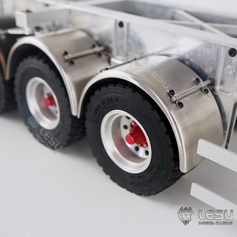 1/14 LESU Metal Mudguard for Tamiye RC Dumper Trailer Tractor Truck Vehicle