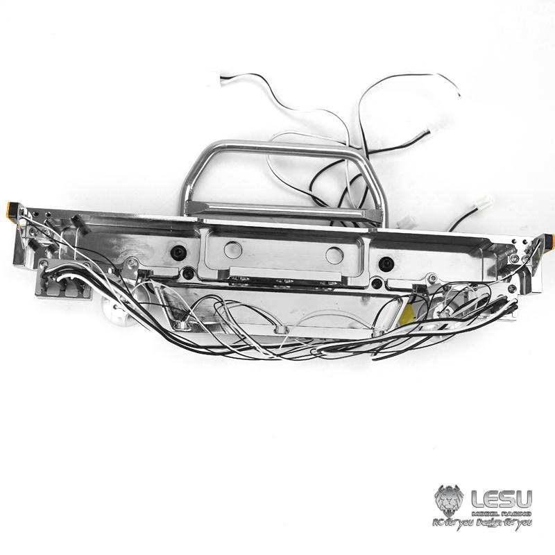 LESU RC Tractor Truck  Metal Front Bumper Light for 1/14 Tamiya