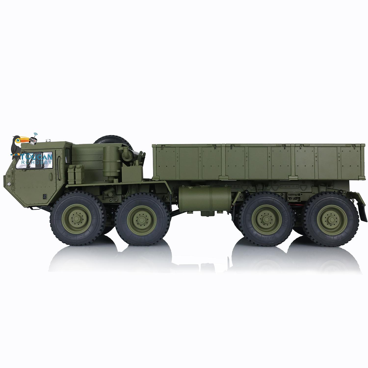 Metal Chassis 1/12 8*8 US Military RC Truck Model ESC Servo Motor P801 Radio