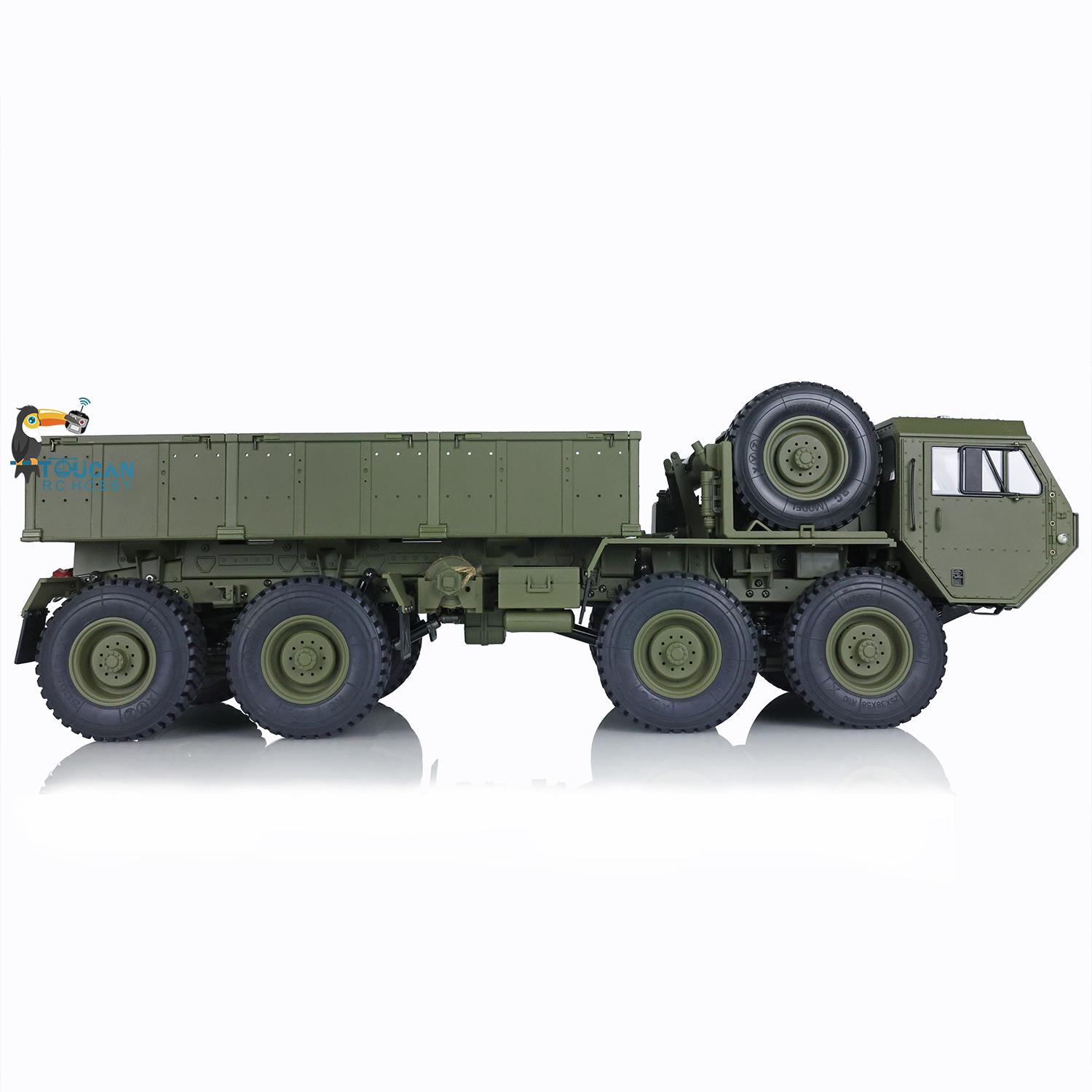 Metal Chassis 1/12 8*8 US Military RC Truck Model ESC Servo Motor P801 Radio