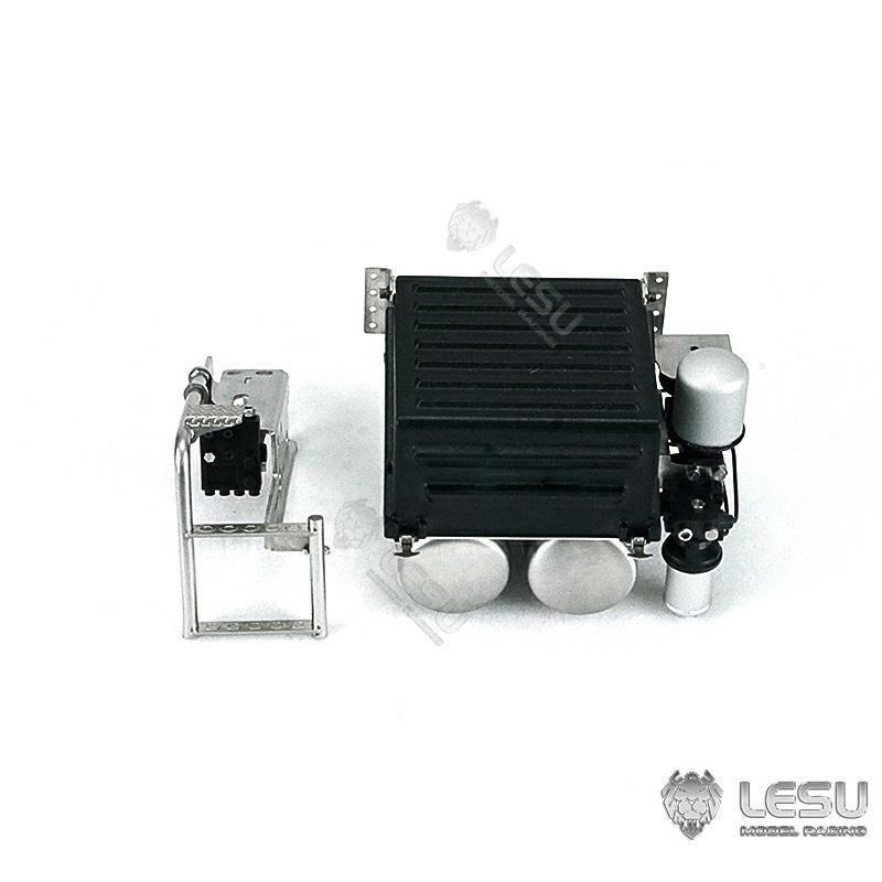 LESU Metal Battery Tank Equipment Box For 1/14 RC  FE VM Tractor Truck